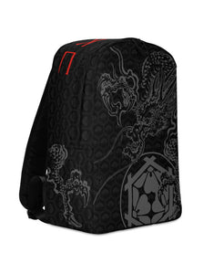 Ukiyo Streetwear Black Japanese Dragon Backpack