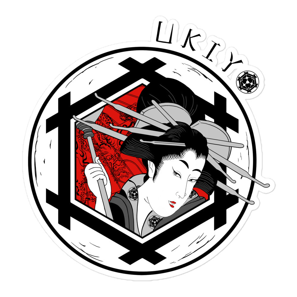 Ukiyo Streetwear Seductive Geisha Decal